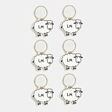 Маркер для вязания Lantern Moon "Овечка", металл, 6шт в упаковке, KnitPro, 350641