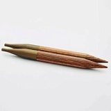 Спицы съемные "Ginger" 5,5мм/13см, ламинированная береза, коричневый, KnitPro, 31208