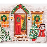 Купить недорого   Набор для вышивания Anchor "Christmas Welcome" 22*27см, MEZ Венгрия, PCE968  в интернет магазине Фэмили хобби