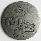 Пуговица, размер 15мм, металл, Dill, 240986/15-20