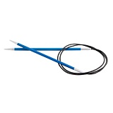 Спицы круговые "Zing" 4мм/80см, сапфировый (синий), KnitPro, 47129