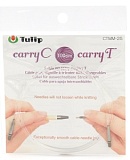 Тросик поворотный для съемных спиц "carryC" и тунисских крючков "carryT", длина 100см,Tulip, CTMM-25