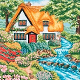 Купить недорого   Набор для вышивания Anchor "Cottage Sream" 31*31см, MEZ Венгрия, PCE959  в интернет магазине Фэмили хобби