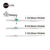 Спицы вспомогательные для кос "amicolle" 3,25мм/9,4см, 4,5мм/9,4см, 5,5мм/9,4см, Tulip, AC-069e