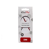 Спицы круговые укороченные асимметричные "Zing" 2,75мм/25см, длина спицы 7см и 4,5см, KnitPro, 47053