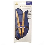 Спицы круговые с поворотным тросиком "Knina Swivel" 10мм/100см, бамбук, Tulip, KS-1001000
