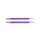 Спицы съемные "Zing" 7мм/13см, алюминий, аметистовый (фиолетовый), KnitPro, 47509