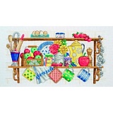Купить недорого   Набор для вышивания Anchor "The Kitchen Shelf" 20*38см, MEZ Венгрия, PCE757  в интернет магазине Фэмили хобби